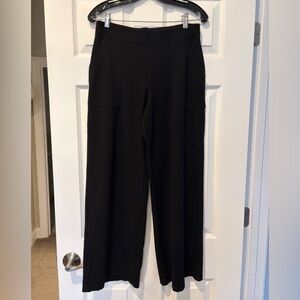 Stretchy Black Women's Wide Leg Pants